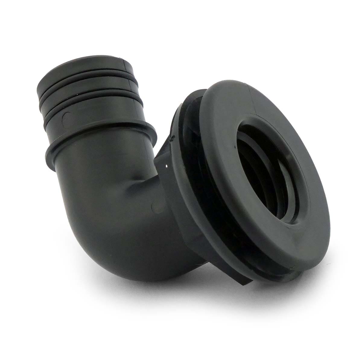 MA-043-QLB 1-1/8" threaded thru-hull elbow