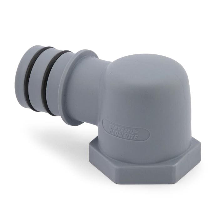 1-1/2" Qwik-Lok Male x 1-1/2" 12 UNF Female, Elbow - Image 2