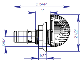 Low Profile Drain Fitting with Strainer