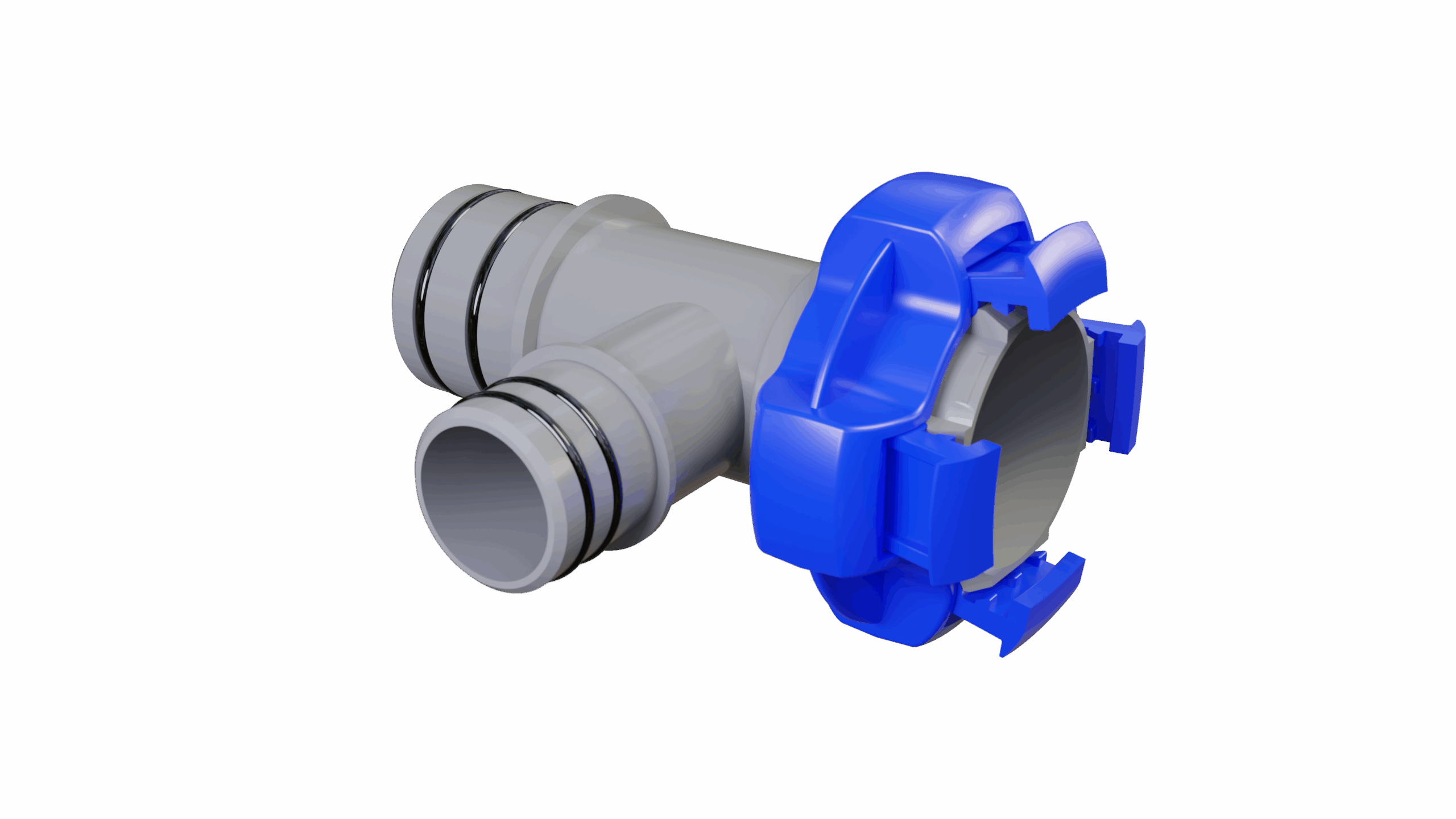 1-1/2″ Qwik-Lok Tee x 1-1/8″ Qwik-Lok