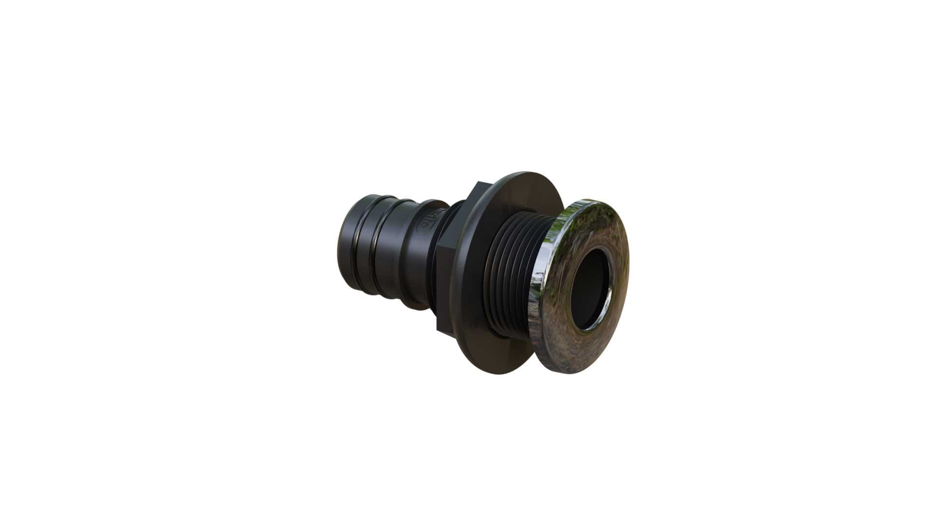 MA-320 1-1/8" stainless steel thru hull